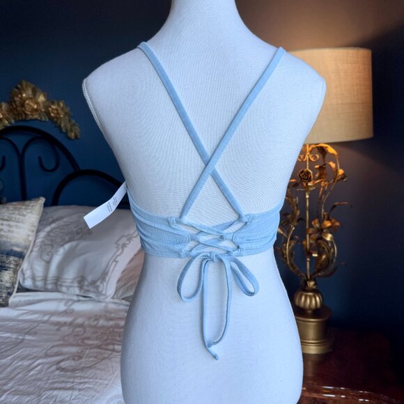 Baby Blue Hollister Bikini Top NWT - Picture 3 of 6